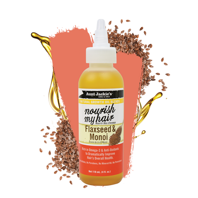 Aunt Jackie’s Nourish My Hair - Flaxseed & Monoi Oil For Hair's Health - 118ml