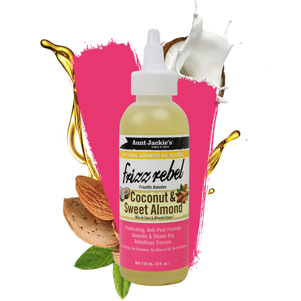 Aunt Jackie's Frizz Rebel With Coconut & Sweet Almond Oil 118ml - Afro Hair Boutique