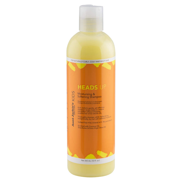Aunt Jackies Heads Up Moisturizing And Softening Shampoo 355ml - Afro Hair Boutique