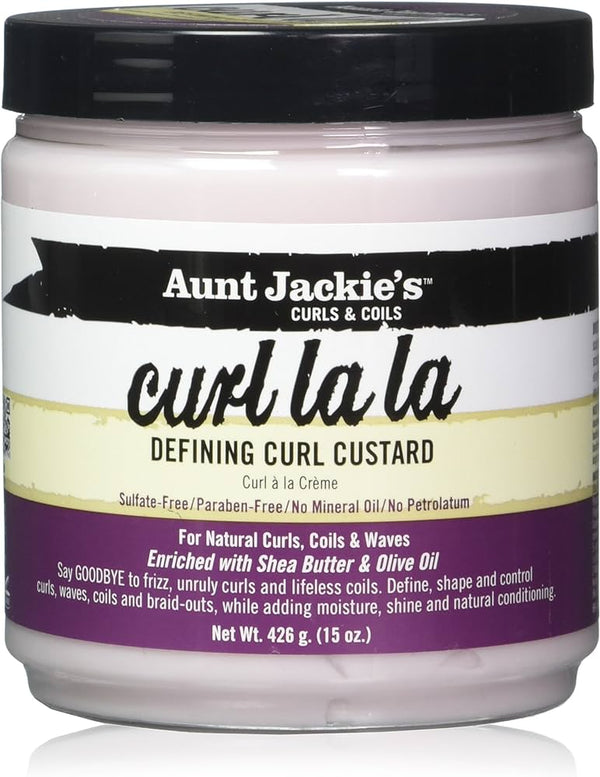 Aunt Jackie’s Curl La La Defining Curl Custard Sulfate & Paraben Free 426g - Afro Hair Boutique