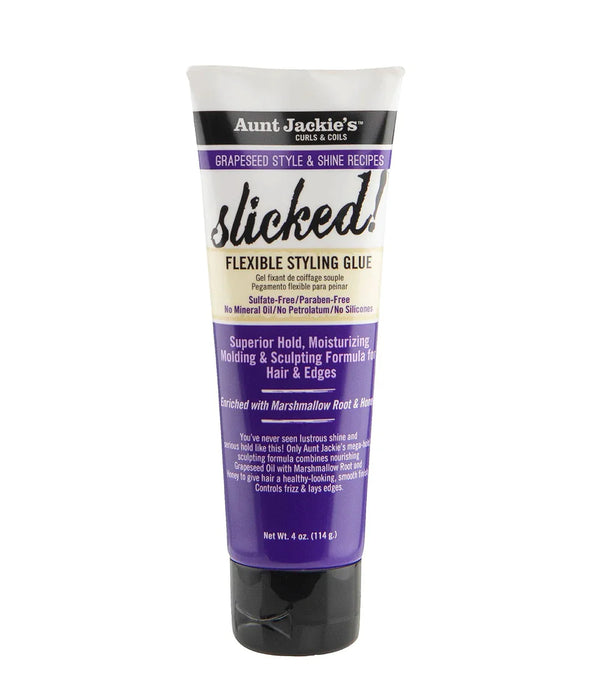 Aunt Jackie's Grapeseed Slicked Flexible Styling Glue 114g - Afro Hair Boutique