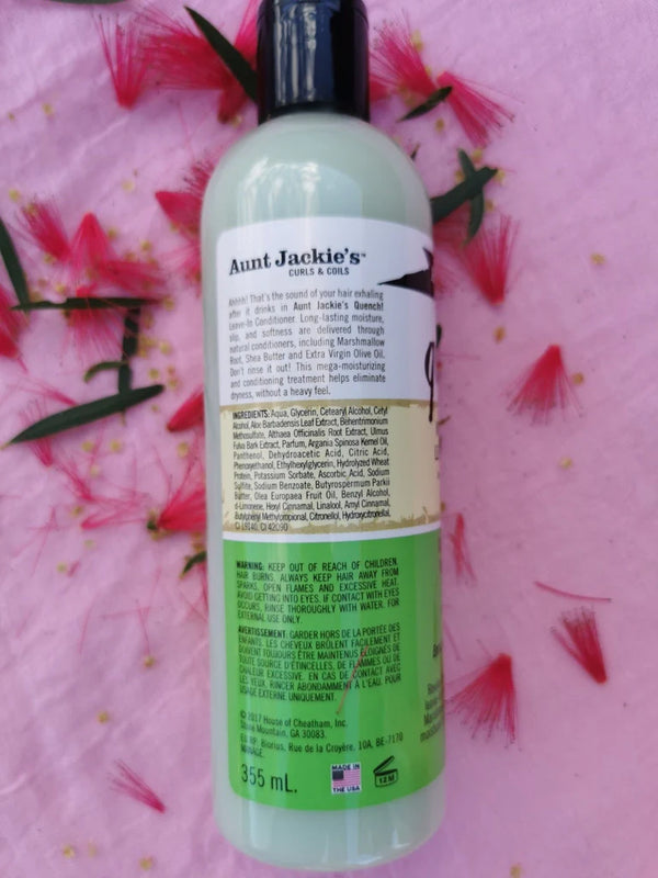 Aunt Jackie's Quench Moisture Intensive Leave In Conditioner 12oz / 355ml - Afro Hair Boutique