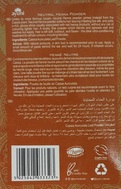 Ayumi Natural Neutral Henna Powder 100g