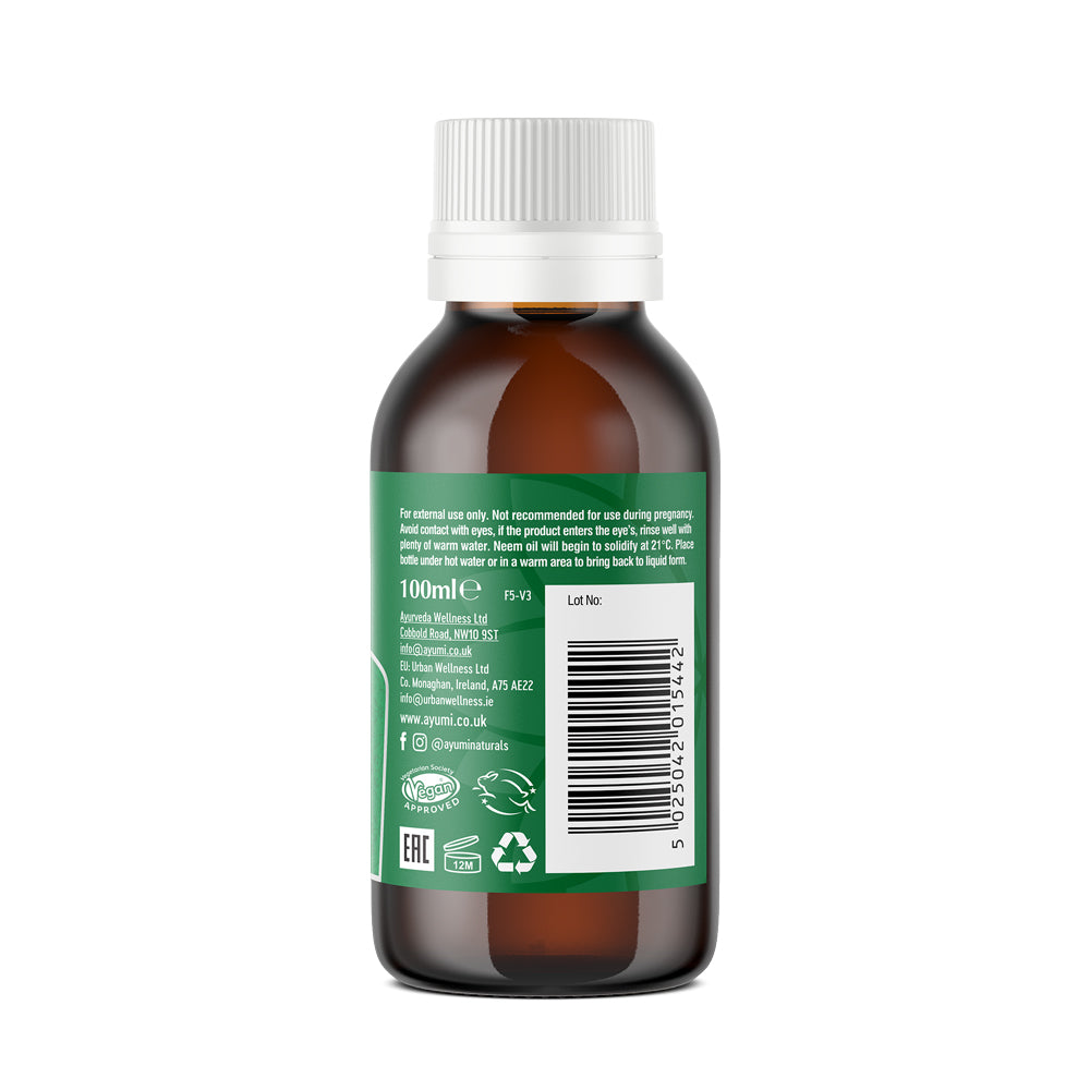 Ayumi Naturals Pure Neem Cold Pressed Oil 100ml