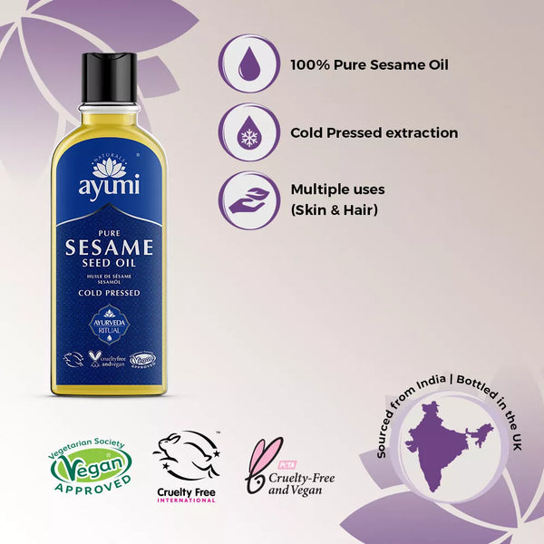 Ayumi Naturals Pure Sesame Seed Oil Protects The Skin & Hair 150ml