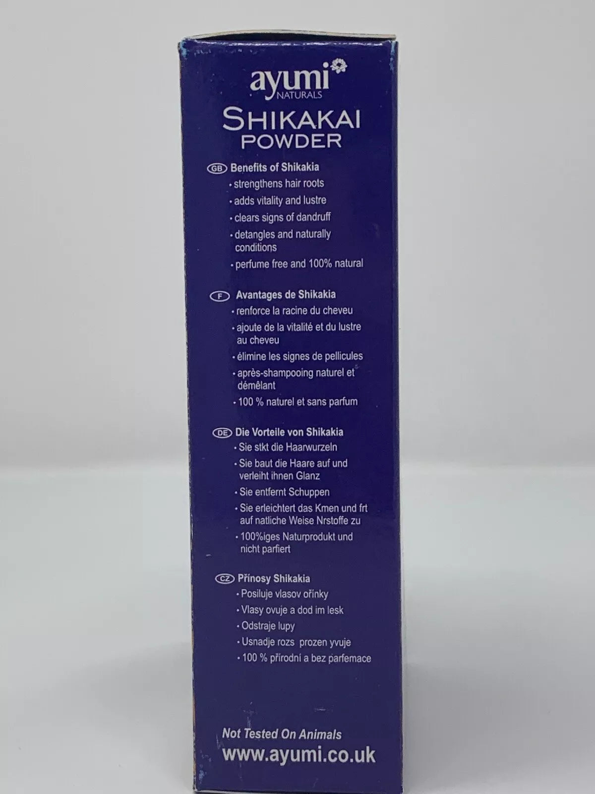 Ayumi Natural Shikakai Powder Traditional Indian Herbs for Skin Hair Beauty 100g