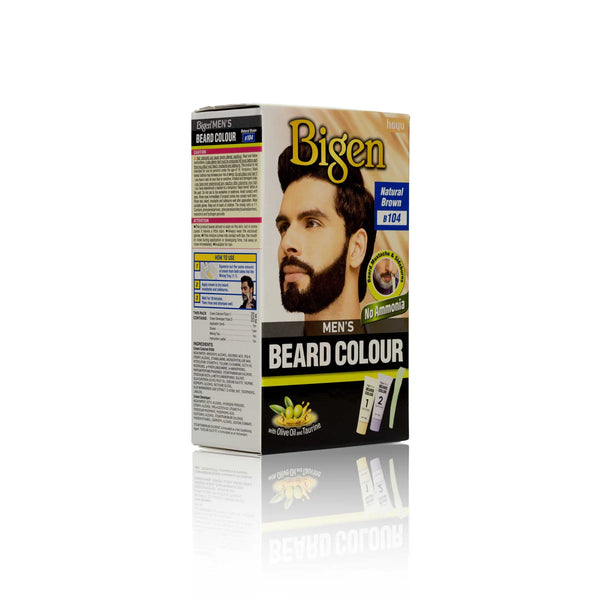 Bigen Mens Beard Colour Natural Brown B104 - Afro Hair Boutique