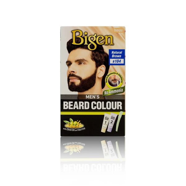 Bigen Mens Beard Colour Natural Brown B104 - Afro Hair Boutique