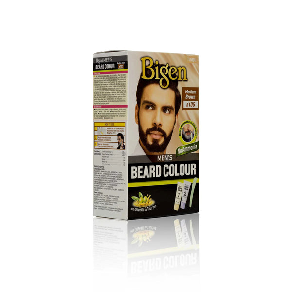 Bigen Mens Beard Colour Medium Brown B105 - Afro Hair Boutique