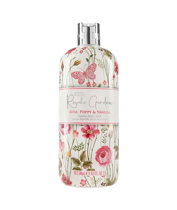 Baylis And Harding  Royale Garden Rose Poppy And Vanilla Luxury Body Wash