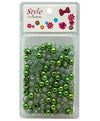 Beauty Collection Style Collection Hair Beads BD008 Green