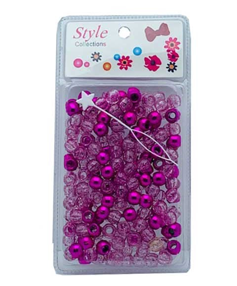 Beauty Collection Style Collection Hair Beads BD008 Pink