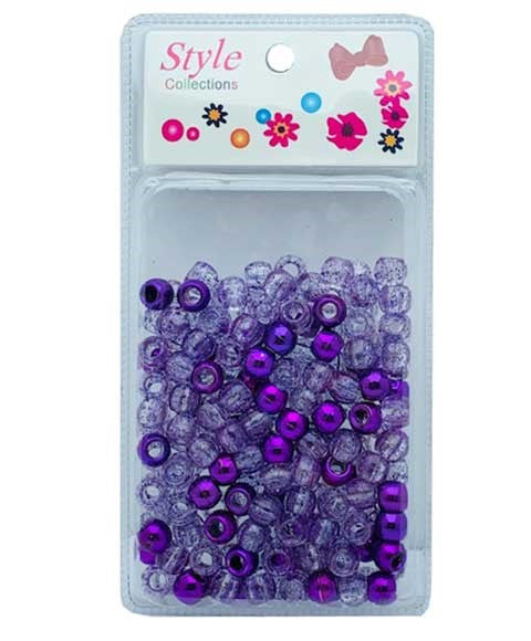 Beauty Collection Style Collection Hair Beads BD008 Purple