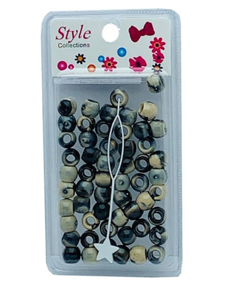 Beauty Collection Style Collection Pattern Beads BD012 Black And Beige 