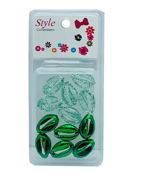 Beauty Collection Style Collection 2 Tone Shell Beads BD015 Green