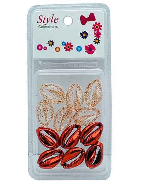Beauty Collection Style Collection 2 Tone Shell Beads BD015 RED