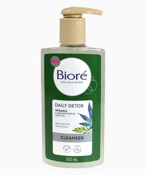 Biore  Daily Detox Organic Cannabis Sativa Seed Oil Cleanser