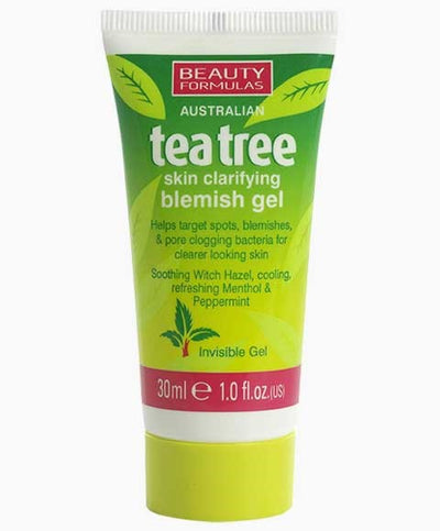 Beauty Formulas Australian Tea Tree Skin Clarifying Blemish Gel 30ml