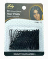 Bellissemo Lily Collection Bun Hair Pins 753 Black 50mm 80pcs
