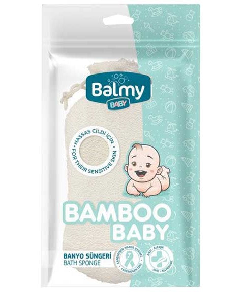 Balmy Naturel  Bamboo Baby Bath Sponge