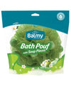 Balmy Naturel  Bath Pouf With Olive Blossom Soap Pieces