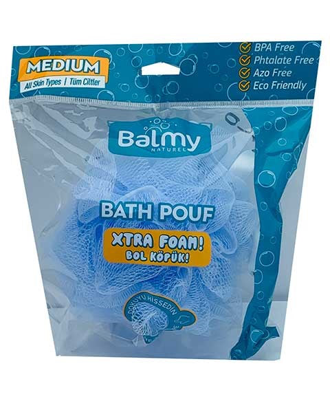 Balmy Naturel  Xtra Foam Medium Bath Pouf