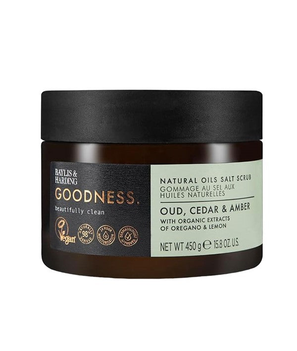 Baylis And Harding Baylis Goodness Oud Cedar And Amber Natural Oils Salt Scrub