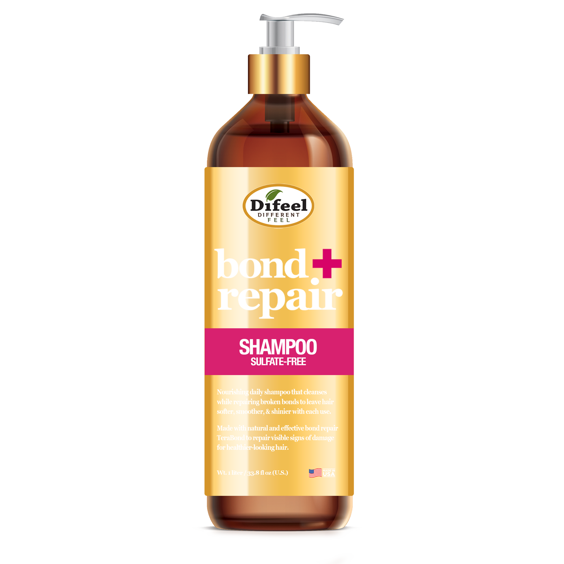 Difeel Bond Repair Sulfate Free Shampoo 1L