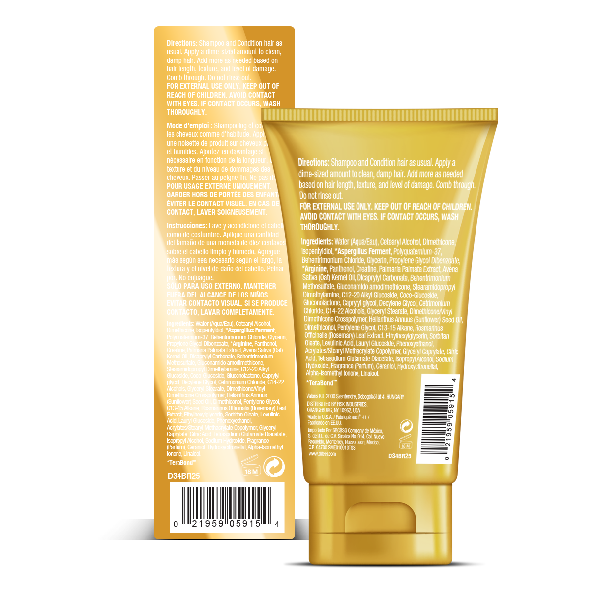 Difeel Bond Repair Leave In Hair Treatment 71g / 177ml