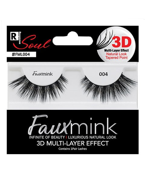 Bee Sales Response Soul Faux Mink 3D Effect Eyelash 004