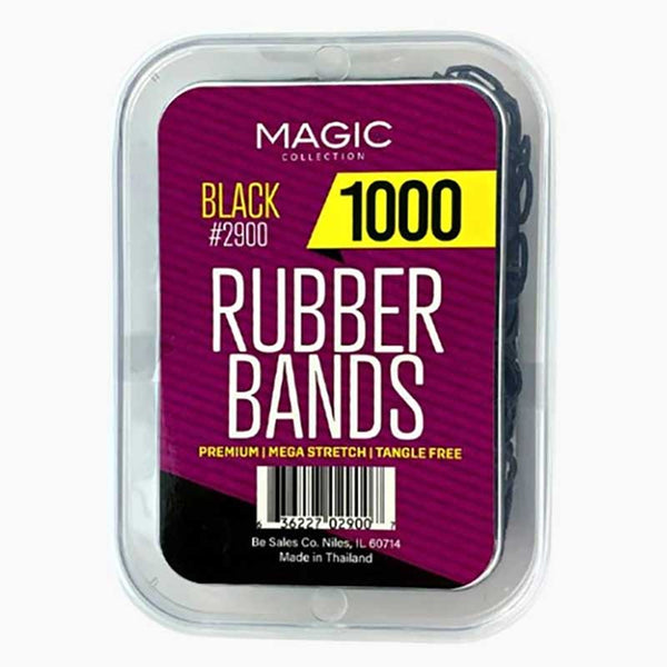 Bee Sales Magic Collection Rubber Bands Black 500 / 1000 bands - Afro Hair Boutique