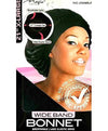 Bee Sales Magic Collection Wide Band Breathable Bonnet Black 2194BLA