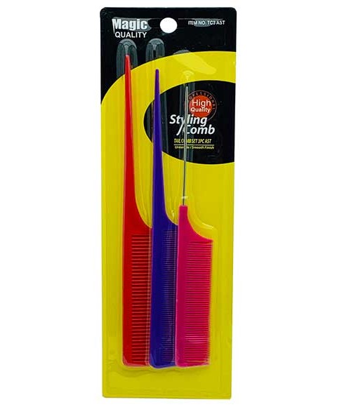 Bee Sales Magic Quality Styling Pin Tail Comb TC3AST
