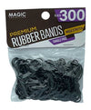 Bee Sales Rubber Bands For Pony Tail And Braids Black 300pc