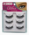 Bee Sales Remy Response Natural Triple Pack 3 Lashes 101T Black