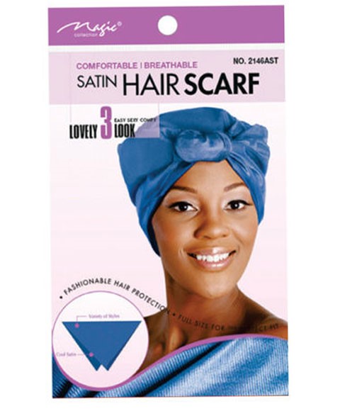 Bee Sales Breathable Satin Hair Scarf 2146AST