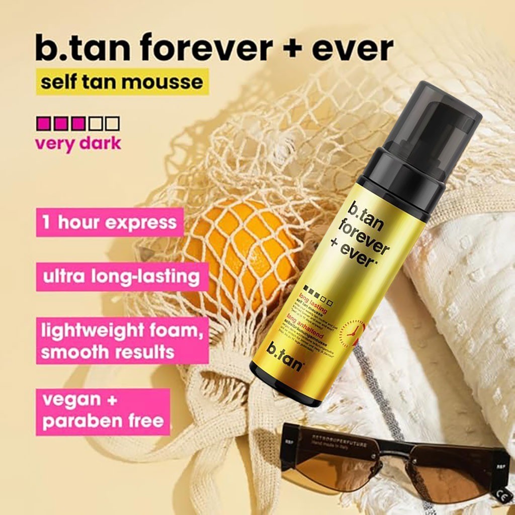 B Tan  Forever Ever Long Lasting Self Tan Mousse