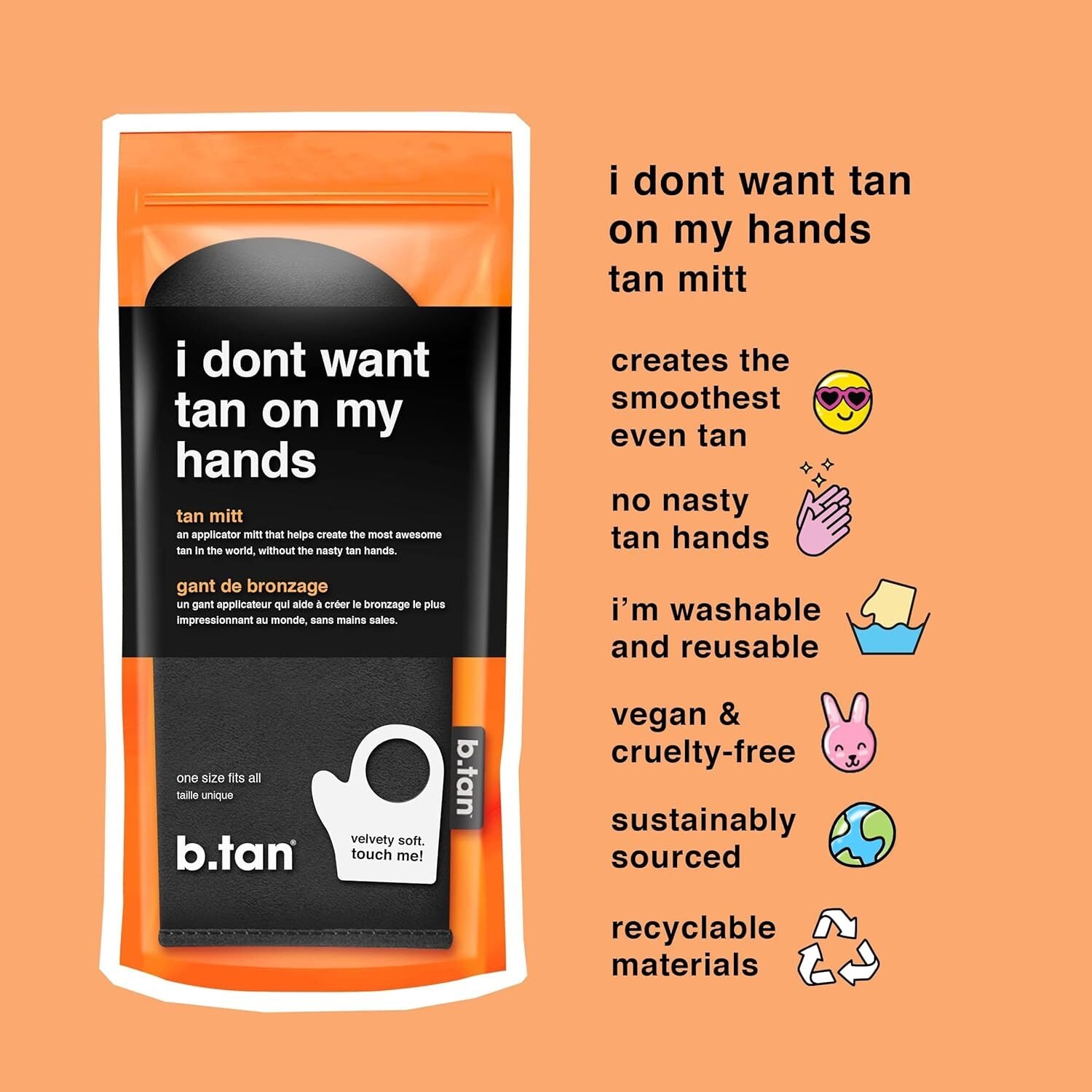 B Tan  I Dont Want Tan On My Hands Tan Mitt