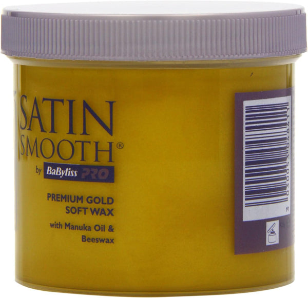 BaByliss Satin Smooth Premium Gold Soft Wax 425g - Afro Hair Boutique