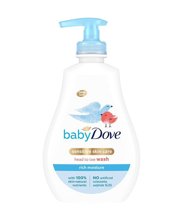 Dove Baby  Sensitive Skin Care Rich Moisture Head To Toe Wash