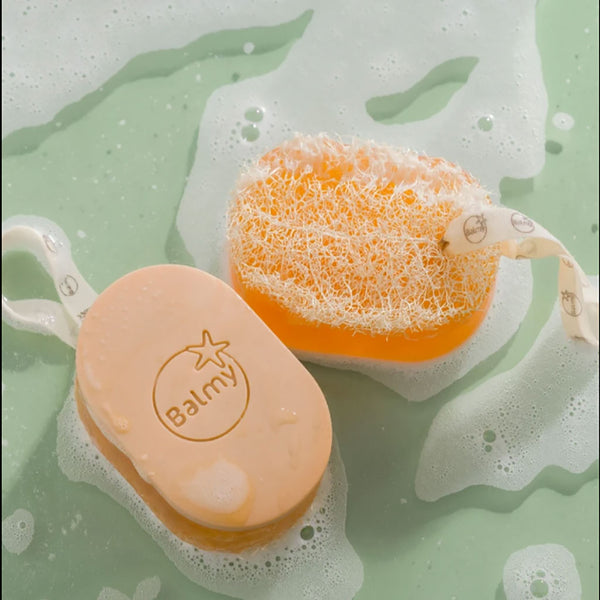 Balmy Naturel Amber Woods And White Musk Soap With Natural Loofah - Afro Hair Boutique