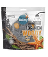 Balmy Naturel Bath Pouf For Men With Woody Scented Soap Pieces