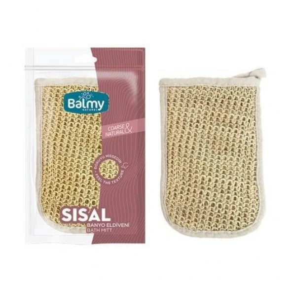 Balmy Naturel Coarse And Natural Sisal Bath Mitt - Afro Hair Boutique