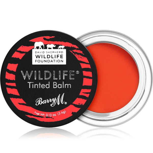 Barry M Wildlife Tinted Lip Balm Untamed Red 3.6g - Afro Hair Boutique