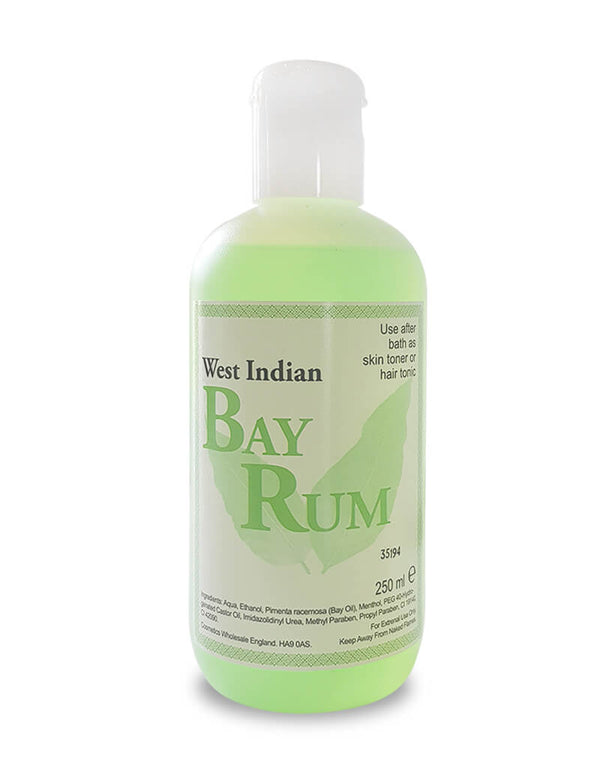 West Indian Bay Rums Skin Toner / Hair Tonic 250ml Regular Strength - Afro Hair Boutique