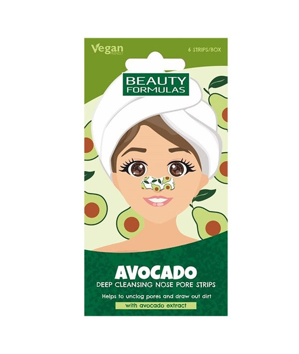 Beauty Formulas  - Avocado Deep Cleansing Nose Pore Strips