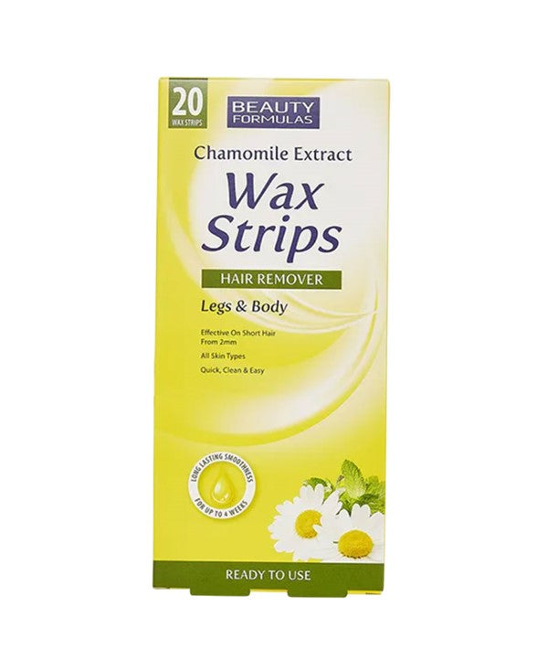 Beauty Formulas : Chamomile Extract Hair Removal Wax Strips For Legs And Body