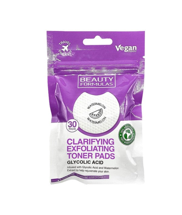 Beauty Formulas  Clarifying Glycolic Acid Exfoliating Toner Pads