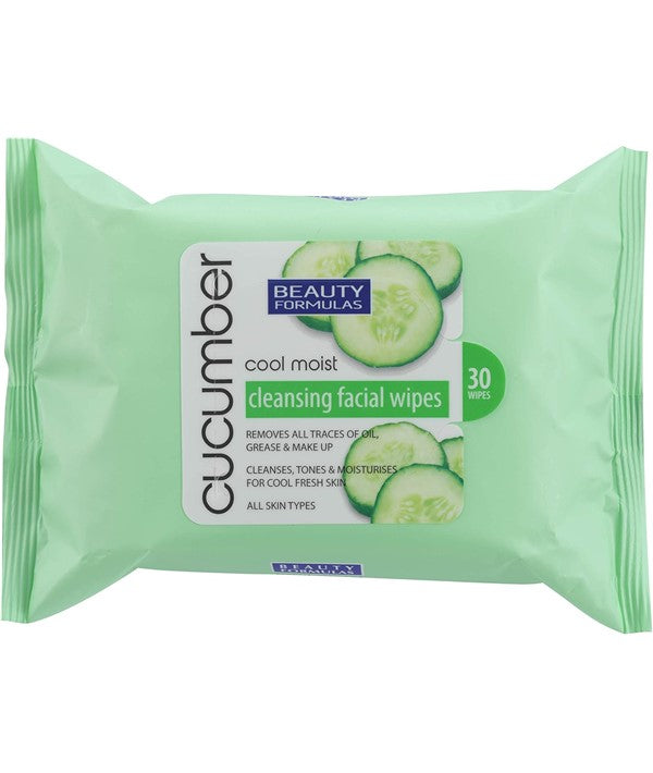 Beauty Formulas  Cool Moist Cucumber Cleansing Facial Wipes
