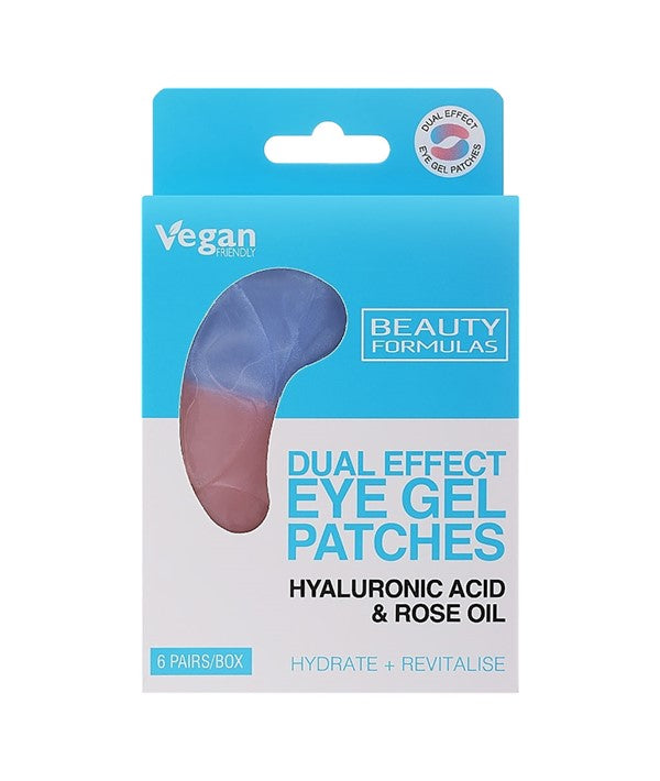 Beauty Formulas  - Dual Effect Eye Gel Patches With Hyaluronic Acid And Rose Oil